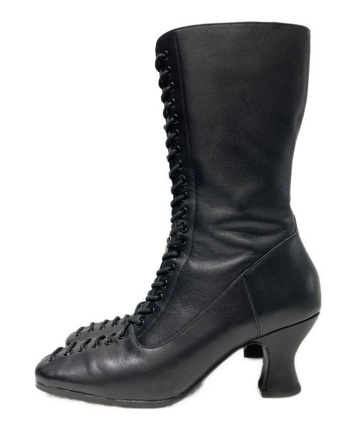 FETICO（フェティコ）FETICO (フェティコ) LACE-UP BOOTS ブラック サイズ:36の古着・服飾アイテム