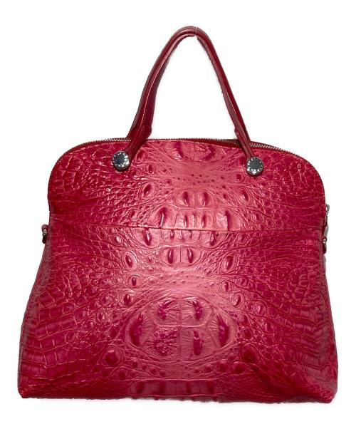 FURLA（フルラ）FURLA (フルラ) PIPER 型押し2WAYバッグ ピンクの古着・服飾アイテム