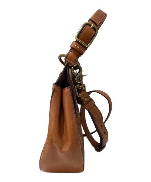 COACH（コーチ）COACH (コーチ) ターンロックショルダーバッグ ブラウンの古着・服飾アイテム