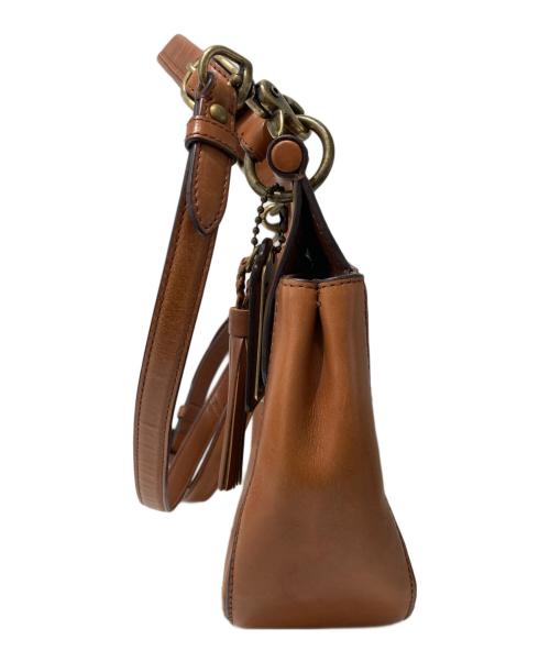 COACH（コーチ）COACH (コーチ) ターンロックショルダーバッグ ブラウンの古着・服飾アイテム