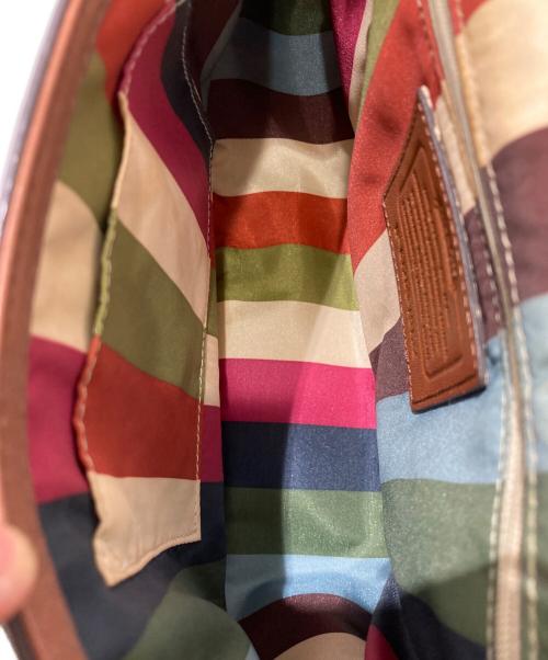 COACH（コーチ）COACH (コーチ) ターンロックショルダーバッグ ブラウンの古着・服飾アイテム