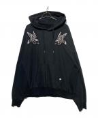FACETASMファセッタズム）の古着「プルオーバーパーカー」｜ブラック