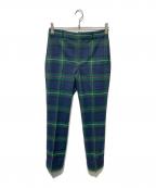 LAUREN RALPH LAURENローレンラルフローレン）の古着「タータンチェックスラックス」｜グリーン