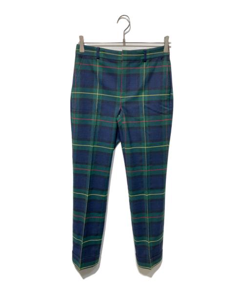 LAUREN RALPH LAUREN（ローレンラルフローレン）LAUREN RALPH LAUREN (ローレンラルフローレン) タータンチェックスラックス グリーンの古着・服飾アイテム