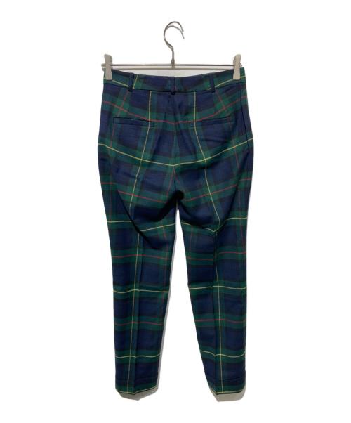LAUREN RALPH LAUREN（ローレンラルフローレン）LAUREN RALPH LAUREN (ローレンラルフローレン) タータンチェックスラックス グリーンの古着・服飾アイテム