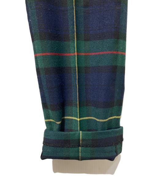 LAUREN RALPH LAUREN（ローレンラルフローレン）LAUREN RALPH LAUREN (ローレンラルフローレン) タータンチェックスラックス グリーンの古着・服飾アイテム