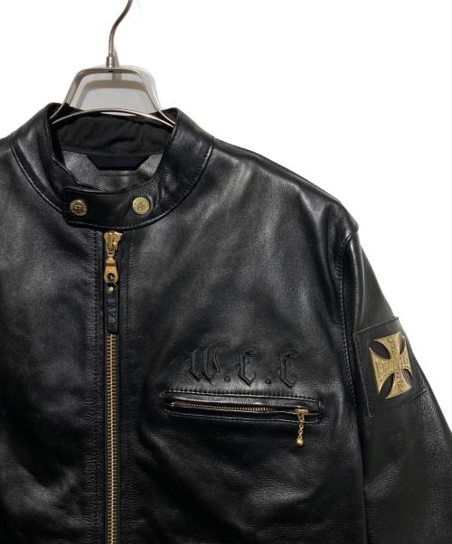 WEST COAST CHOPPERS（ウエストコーストチョッパーズ）WEST COAST CHOPPERS (ウエストコーストチョッパーズ) シングルライダースジャケット ブラック サイズ:XXLの古着・服飾アイテム