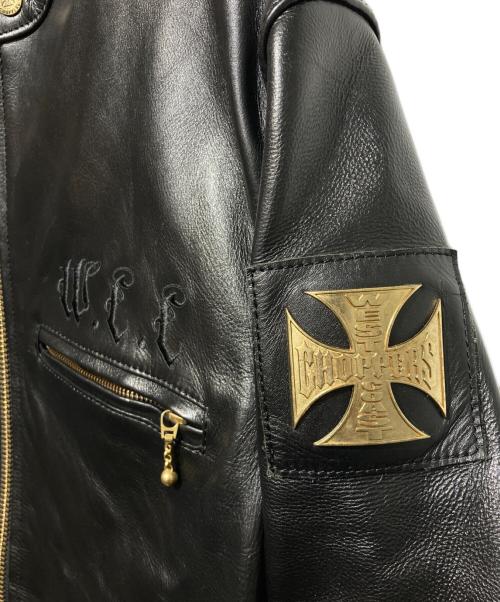 WEST COAST CHOPPERS（ウエストコーストチョッパーズ）WEST COAST CHOPPERS (ウエストコーストチョッパーズ) シングルライダースジャケット ブラック サイズ:XXLの古着・服飾アイテム