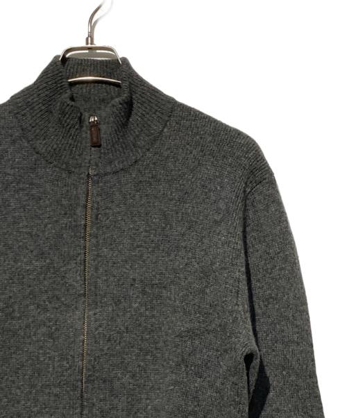 POLO RALPH LAUREN（ポロ・ラルフローレン）POLO RALPH LAUREN (ポロ・ラルフローレン) ラムウールドライバーズニット グレー サイズ:Mの古着・服飾アイテム