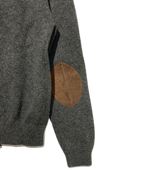 POLO RALPH LAUREN（ポロ・ラルフローレン）POLO RALPH LAUREN (ポロ・ラルフローレン) ラムウールドライバーズニット グレー サイズ:Mの古着・服飾アイテム