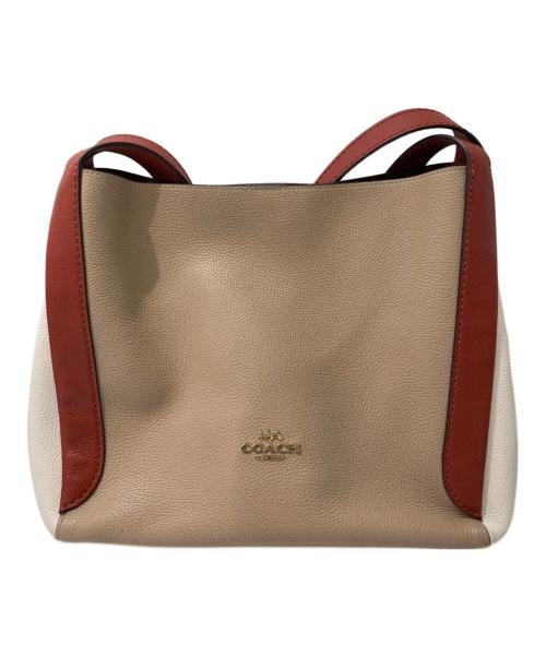 COACH（コーチ）COACH (コーチ) ハドリー ホーボー カラーブロック トートバッグ ベージュの古着・服飾アイテム