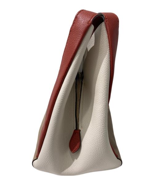 COACH（コーチ）COACH (コーチ) ハドリー ホーボー カラーブロック トートバッグ ベージュの古着・服飾アイテム