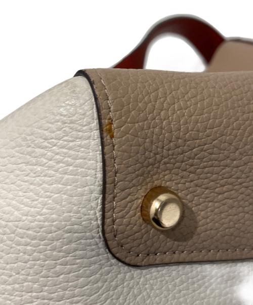 COACH（コーチ）COACH (コーチ) ハドリー ホーボー カラーブロック トートバッグ ベージュの古着・服飾アイテム