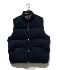 THE NORTHFACE PURPLELABEL（ザ・ノースフェイス パープルレーベル）の古着「Synthetic Leather Field Sierra Vest」｜ブラック