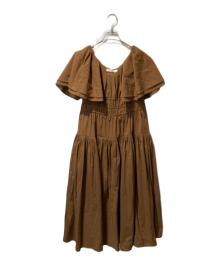 Estella.K（エステラケー）の古着「ワンピース」｜ブラウン