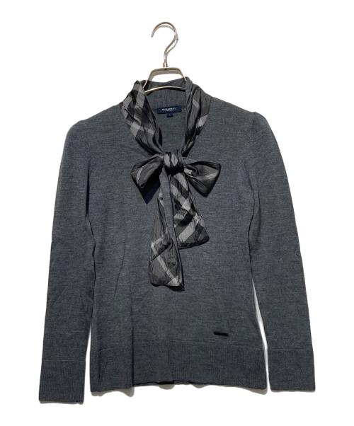BURBERRY LONDON（バーバリーロンドン）BURBERRY LONDON (バーバリーロンドン) ボウタイニット グレー サイズ:1の古着・服飾アイテム