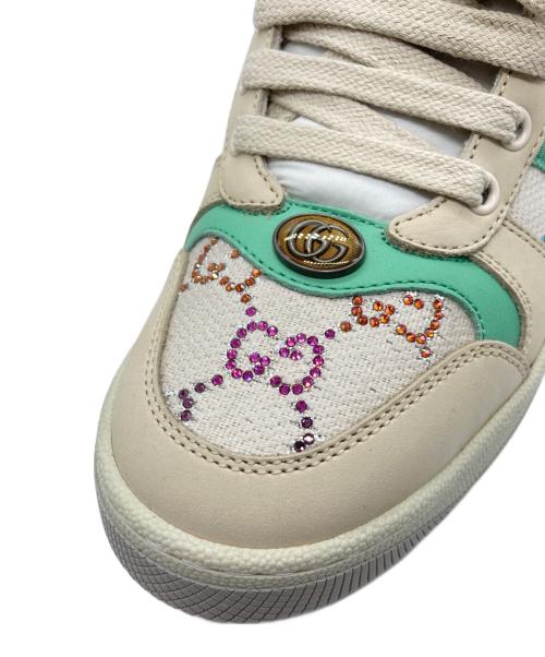 GUCCI（グッチ）GUCCI (グッチ) スクリーナー ローカットスニーカー ホワイト サイズ:37の古着・服飾アイテム