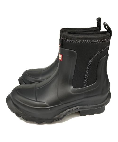 HUNTER（ハンター）HUNTER (ハンター) STELLA McCARTNEY (ステラマッカートニー) Stella X Hunter Boots コラボレインブーツ ブラック サイズ:7の古着・服飾アイテム