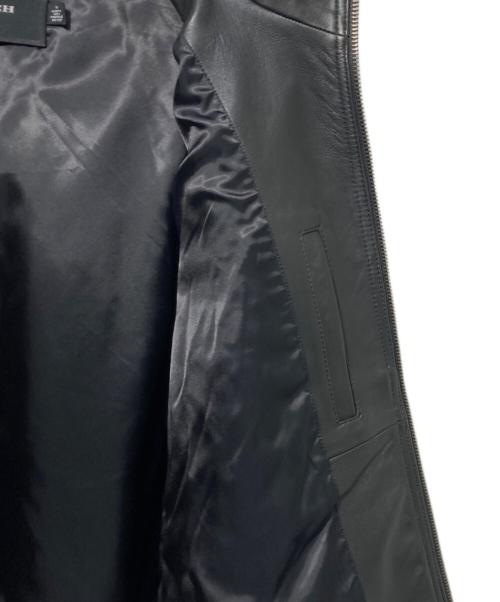 COACH（コーチ）COACH (コーチ) エンボスド レザー トレーナー ブラック サイズ:Mの古着・服飾アイテム