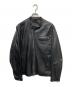 URBAN BARON（アーバンバロン）の古着「シングルライダースジャケット」｜ブラック