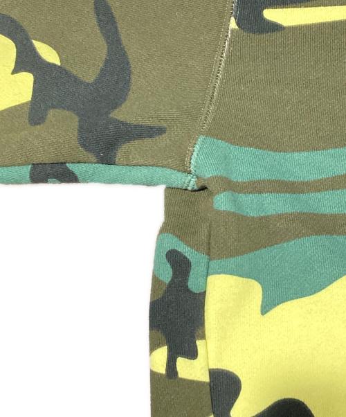 X-LARGE（エクストララージ）X-LARGE (エクストララージ) CAMO ZIP UP HOODED SWT オリーブ サイズ:Mの古着・服飾アイテム