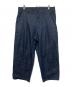 Y's for men（ワイズフォーメン）の古着「タックワイドデニムパンツ」｜インディゴ