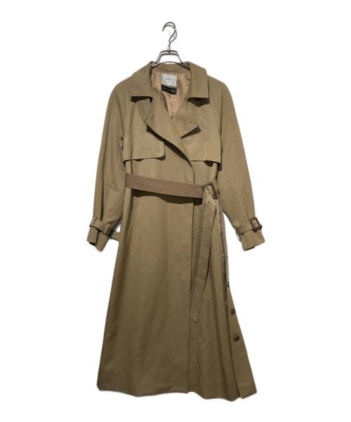 Ameri（アメリ）Ameri (アメリ) MINIMAL FLARE LONG TRENCH COAT ベージュ サイズ:Mの古着・服飾アイテム