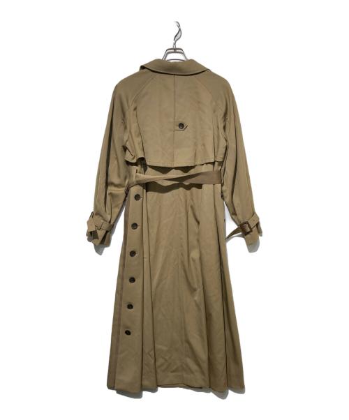 Ameri（アメリ）Ameri (アメリ) MINIMAL FLARE LONG TRENCH COAT ベージュ サイズ:Mの古着・服飾アイテム