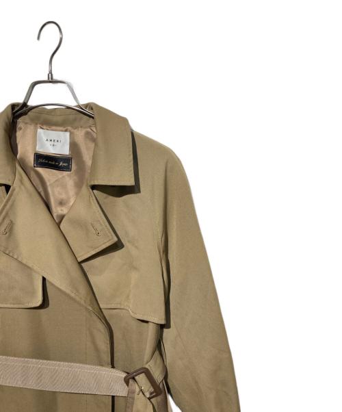 Ameri（アメリ）Ameri (アメリ) MINIMAL FLARE LONG TRENCH COAT ベージュ サイズ:Mの古着・服飾アイテム