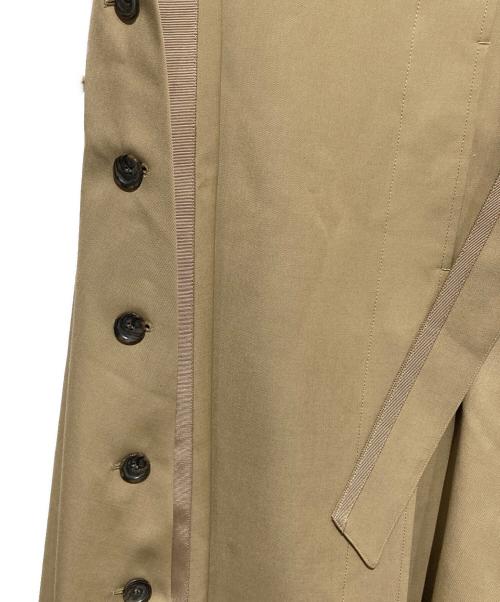 Ameri（アメリ）Ameri (アメリ) MINIMAL FLARE LONG TRENCH COAT ベージュ サイズ:Mの古着・服飾アイテム