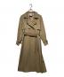 Ameri（アメリ）の古着「MINIMAL FLARE LONG TRENCH COAT」｜ベージュ