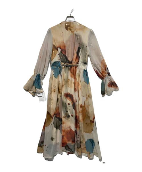 Ameri（アメリ）Ameri (アメリ) AMELIA INK ART DRESS ベージュ サイズ:Sの古着・服飾アイテム