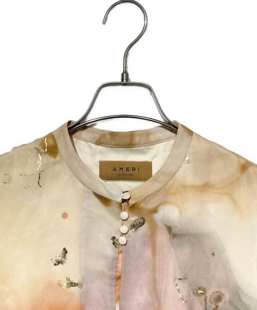 Ameri（アメリ）Ameri (アメリ) AMELIA INK ART DRESS ベージュ サイズ:Sの古着・服飾アイテム