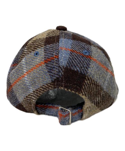 Vivienne Westwood（ヴィヴィアンウエストウッド）Vivienne Westwood (ヴィヴィアンウエストウッド) チェックツイードキャップ ベージュの古着・服飾アイテム