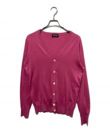 JOHN SMEDLEY（ジョンスメドレー）の古着「ニットカーディガン」｜ピンク