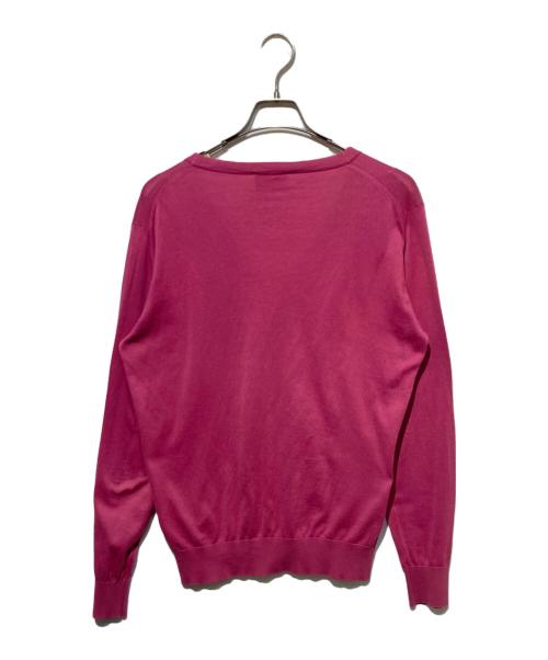 JOHN SMEDLEY（ジョンスメドレー）JOHN SMEDLEY (ジョンスメドレー) ニットカーディガン ピンク サイズ:Ｓの古着・服飾アイテム