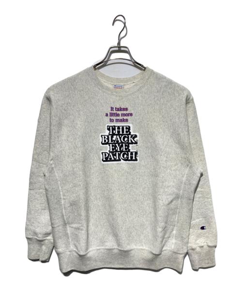 BlackEyePatch（ブラックアイパッチ）BlackEyePatch (ブラックアイパッチ) Champion (チャンピオン) リバースウィーブスウェット グレー サイズ:Lの古着・服飾アイテム