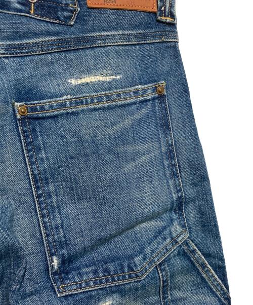 RRL（ダブルアールエル）RRL (ダブルアールエル) STRAIGHT FIT BRAYTON DISTRESSED JEANS インディゴ サイズ:W29 L30の古着・服飾アイテム