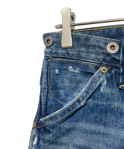 RRL（ダブルアールエル）RRL (ダブルアールエル) STRAIGHT FIT BRAYTON DISTRESSED JEANS インディゴ サイズ:W29 L30の古着・服飾アイテム