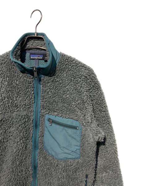 Patagonia（パタゴニア）Patagonia (パタゴニア) クラシックレトロカーディガン グレー×グリーン サイズ:Sの古着・服飾アイテム