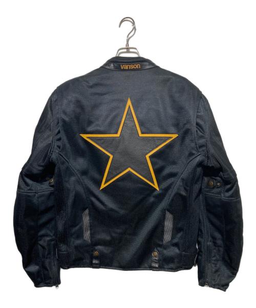 VANSON（バンソン）VANSON (バンソン) メッシュジャケット ブラック サイズ:XLの古着・服飾アイテム