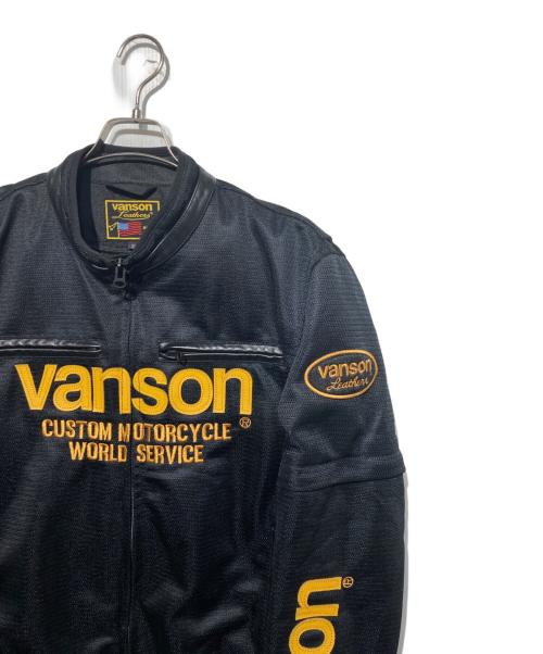 VANSON（バンソン）VANSON (バンソン) メッシュジャケット ブラック サイズ:XLの古着・服飾アイテム