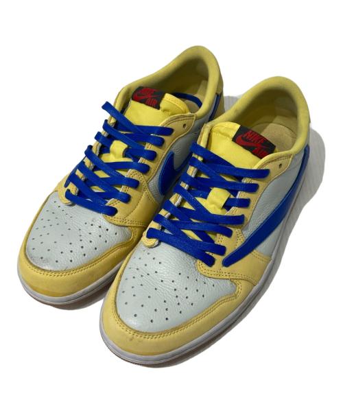 NIKE（ナイキ）NIKE (ナイキ) Travis Scott (トラヴィススコット) ローカットスニーカー イエロー サイズ:28.5cmの古着・服飾アイテム