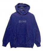 SUPREME×KAWSシュプリーム×カウズ）の古着「Chalk Logo Hooded Sweatshirt」｜ネイビー