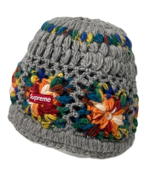 SUPREME（シュプリーム）Supreme (シュプリーム) Crochet Beanie グレーの古着・服飾アイテム