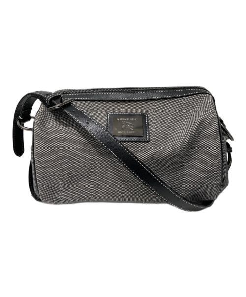 BURBERRY BLUE LABEL（バーバリー ブルー レーベル）BURBERRY BLUE LABEL (バーバリーロンドンブルーレーベル) ミニボストンバッグ グレー×ブラックの古着・服飾アイテム