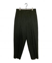 Yohji Yamamoto pour homme（ヨウジヤマモト プールオム）の古着「2タックウールスラックス」｜グレー