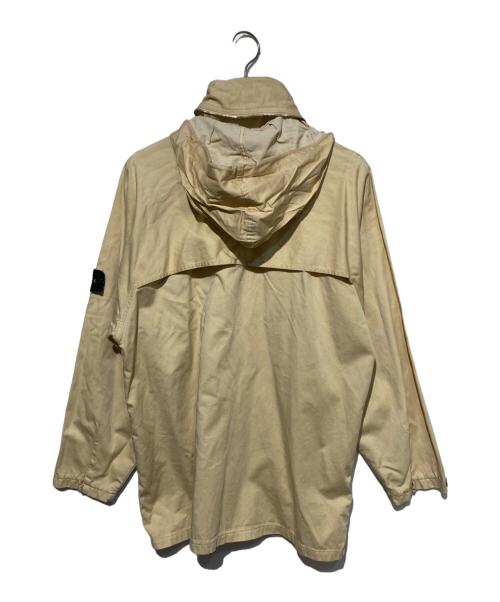 STONE ISLAND（ストーンアイランド）STONE ISLAND (ストーンアイランド) ガーメントダイフーデットジャケット ベージュ サイズ:Mの古着・服飾アイテム