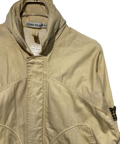 STONE ISLAND（ストーンアイランド）STONE ISLAND (ストーンアイランド) ガーメントダイフーデットジャケット ベージュ サイズ:Mの古着・服飾アイテム