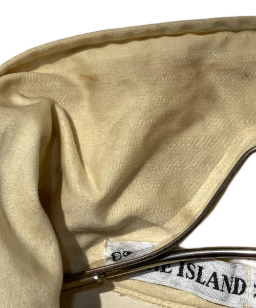 STONE ISLAND（ストーンアイランド）STONE ISLAND (ストーンアイランド) ガーメントダイフーデットジャケット ベージュ サイズ:Mの古着・服飾アイテム